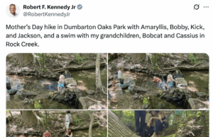 RFK Jr. no solo está lleno de basura, sino que también está nadando en ella RFK Jr. is not only full of crap—he's also swimming in it