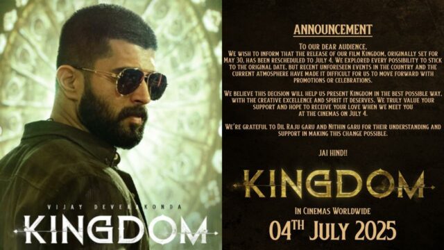 Vijay Deverakonda's 'Kingdom' release postponed amid India-Pakistan conflict
