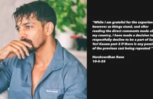 Harshvardhan Rane declina ‘Sanam Teri Kasam 2’ con Mawra Hocane en medio de tensiones de India-Pakistán Harshvardhan Rane declines ‘Sanam Teri Kasam 2’ with Mawra Hocane amid India-Pakistan tensions