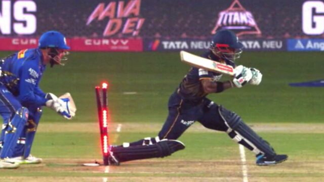 IPL 2025 Eliminator: Hit-wicket drama as Kusal Mendis dislodges own bails; WATCH
