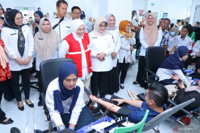 La Oficina de Salud de Palembang ejecuta un programa de donantes de sangre de rutina cada tres meses para agregar stock de PMI

