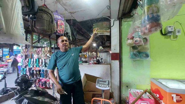 El quiosco Pasar Wonoasih fue robado por Thief tres veces, los comerciantes estaban inquietados

