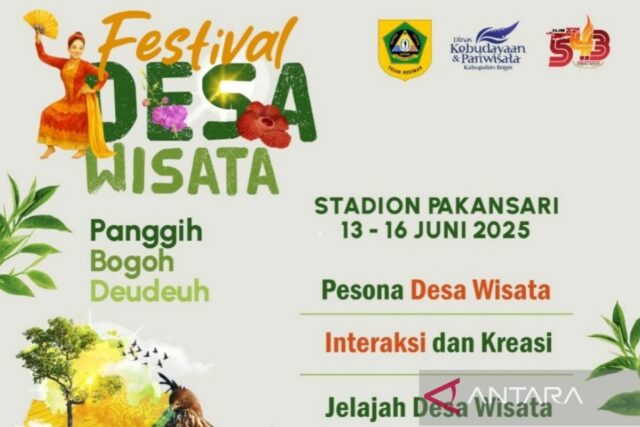 Festival Desa Wisata 2025 meriahkan Hari Jadi ke-543 Bogor - ANTARA News Megapolitan