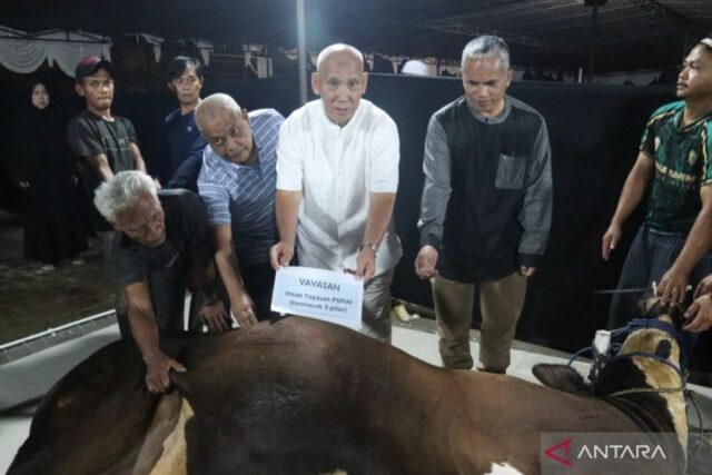 Unida-ypspiai distribuye 3.000 paquetes de carne de sacrificio en Ciawi

