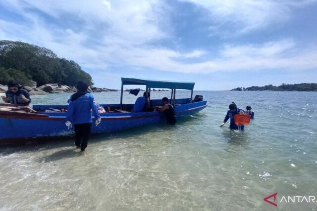 BPBD Babel moviliza al equipo de reacción rápida en el objeto de turismo de playa

