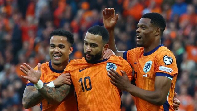 Depay se convierte en un goleador más alto conjunto para Depay se convierte en un goleador más alto conjunto para los Países Bajos, anotó dos veces en la victoria 8-0 contra Malta