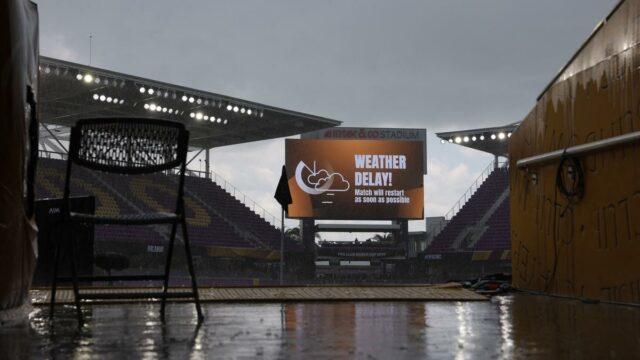 How many competitions have been interrupted due to unfavorable weather conditions at the FIFA Club World Cup?

