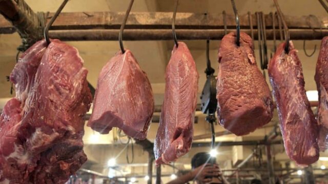 La cebolla de carne aumenta

