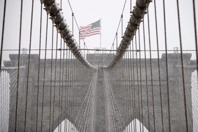 Llega la primera nieve de temporada de Nueva York

