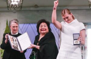 El activista antinuclear de armas ICAN recibe el Premio Nobel de la Paz 2017 El activista antinuclear de armas ICAN recibe el Premio Nobel de la Paz 2017