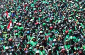 Road to Japan, historias inspiradoras de conductores indonesios que ahora trabajan en el extranjero Ilustrasi driver ojek online (ojol)