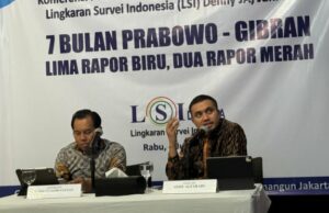 Encuesta de LSI Denny JA sobre el gobierno de Prabowo-Gibran: al 60% de las personas les resulta difícil encontrar empleo LSI Denny JA rilis survei hasil kinerja Presiden Prabowo Subianto dan Wakil Presiden Gibran Rakabuming Raka. (Istimewa)