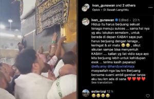 Momento de Haru Ivan Gunawan puede tocar el ka’ba, luchar para llorar Momen Haru Ivan Gunawan Bisa Sentuh Kakbah, Berjuang Sampai Menangis