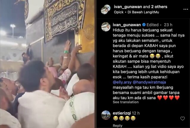 Momen Haru Ivan Gunawan Bisa Sentuh Kakbah, Berjuang Sampai Menangis