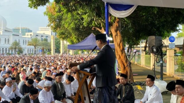 Pesan Anies Baswedan saat Jadi Khatib Idul Adha di Masjid Al Azhar