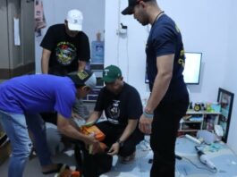 Arresto Courier Cas del laboratorio de agua feliz en el oeste de Yakarta, Sabu 6.2 kg fue confiscado

