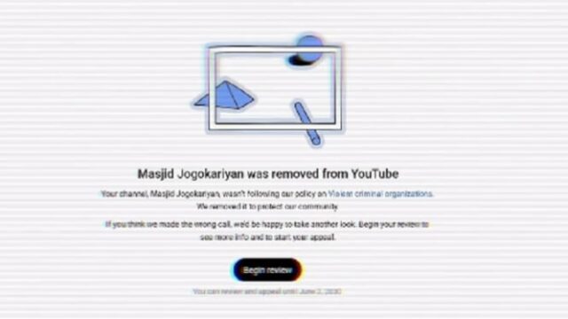 La mezquita Jogokariyan del canal de YouTube está bloqueada, el último contenido descargado está bajo el centro de atención

