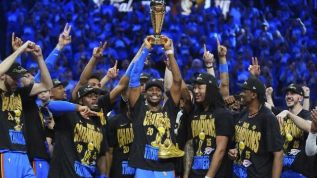 Oklahoma City Thunder Champion de la NBA 2024/25, tarde 46 años de espera

