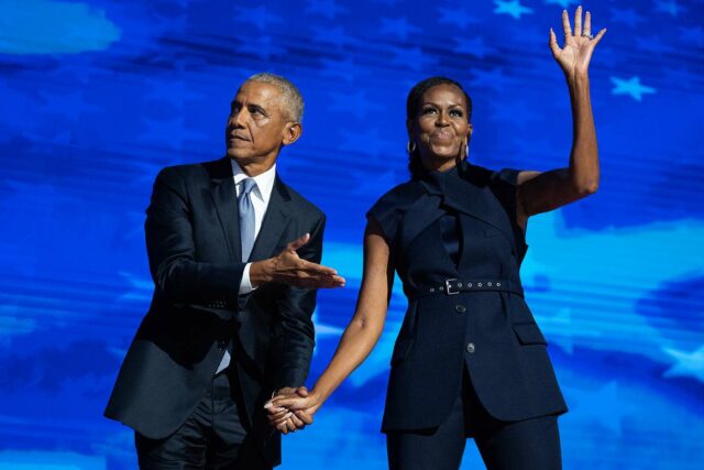 Michelle Obama 'contento' ella nunca tuvo un niño, chistes de que él hubiera sido un Barack '

