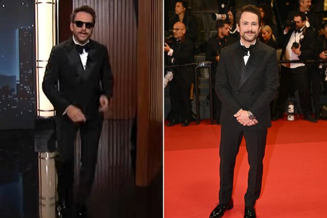 Charlie Day bromea que lleva su primer esmoquin "en todas partes"

