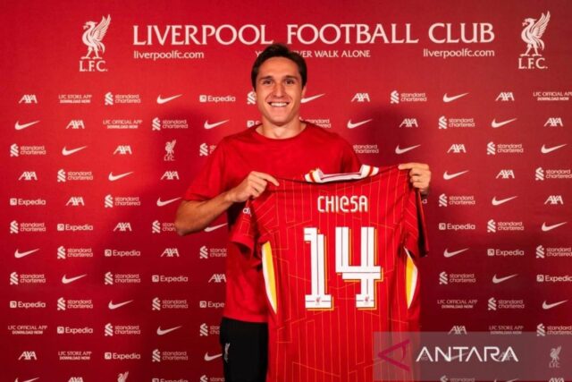 Federico Chiesa se siente feliz en el Liverpool a pesar de que rara vez se juega

