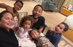 Chrissy Teigen famoso John Legend en el Día del Padre Chrissy Teigen famoso John Legend en el Día del Padre