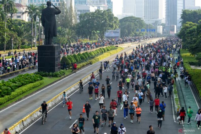 Polda Metro Jaya admite el día libre de vehículos motorizados en cinco ubicaciones


