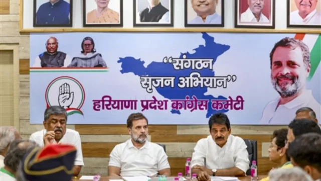 Haryana: Congress leader Rahul Gandhi holds meetings with party leaders to rejuvenate party