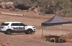 Restos humanos encontrados en Arizona Road en el medio de la construcción Restos humanos encontrados en Arizona Road en el medio de la construcción