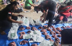 Fundación Bekasi City Ypp sacrificó nueve cabras de cabras de Baznas RI Fundación Bekasi City Ypp sacrificó nueve cabras de cabras de Baznas RI