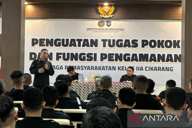 Lapas Cikarang Bekasi tiene tareas de seguridad de fortalecimiento Lapas Cikarang Bekasi tiene tareas de seguridad de fortalecimiento