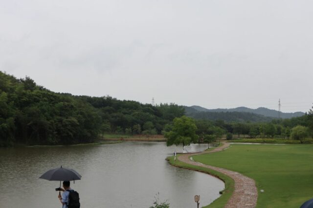 Visitó el pueblo como resultado de la revitalización del estilo chino

