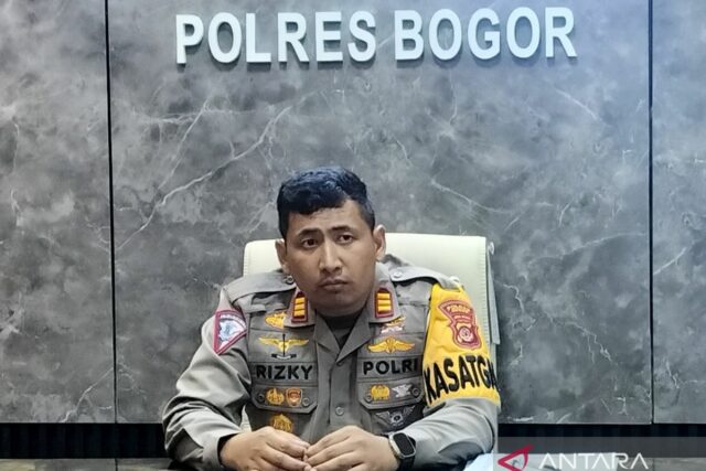 La estación de policía de Bogor impuso sanciones para el boleto de Patwal Diswub que es un pedazo de KDM sin casco

