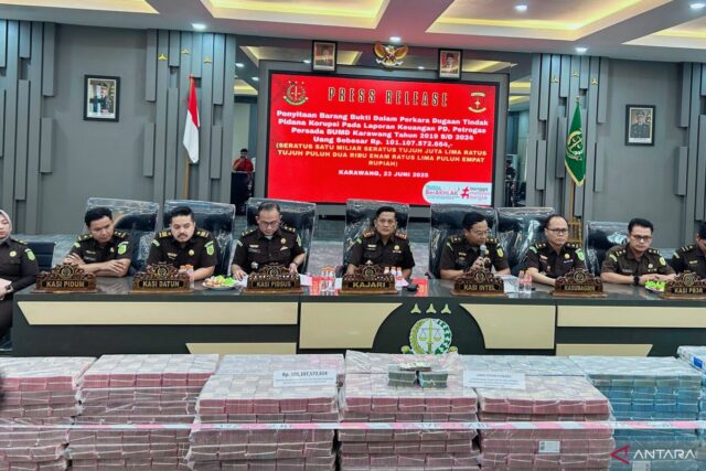 Kejari Karawang confiscó Rp101 mil millones de la divulgación del caso Giovanni Bintang Raharjo

