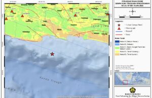 Esta es una exposición al análisis de la agencia geológica en el terremoto de magnitud 5.0 en Pangandaran Esta es una exposición al análisis de la agencia geológica en el terremoto de magnitud 5.0 en Pangandaran