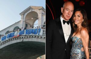 El matrimonio de Jeff Bezos y Lauren Sánchez atrae manifestaciones en Venecia El matrimonio de Jeff Bezos y Lauren Sánchez atrae manifestaciones en Venecia