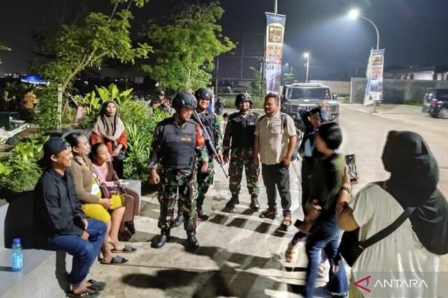Kodim 0509 Bekasi Regency posee patrulla intensamente apoya el departamento del estudiante D

