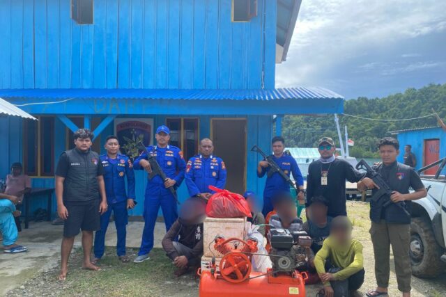 Seis pescadores de usuarios de bombas de peces en el sur de Halmahera arrestados

