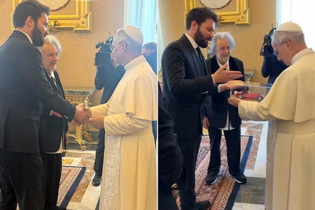 Dentro de la emocional reunión de Al Pacino con el Papa Leo XIV (exclusivo)

