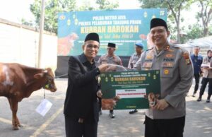 Presentar animales de sacrificio, el jefe de policía de Priok confió en la naturaleza del cuidado de los miembros de Polri que sirven a la comunidad