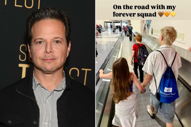 Scott Wolf comparte una foto con sus hijos en medio del divorcio de la esposa de Kelley

