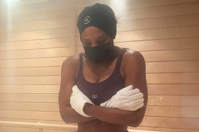 Serena Williams soporta 3 minutos en -110 ° para la crioterapia


