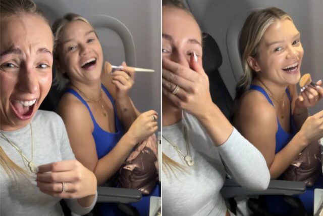 Los extranjeros se han vuelto virales por un momento de maquillaje en un avión, ahora son bestias (exclusivas)

