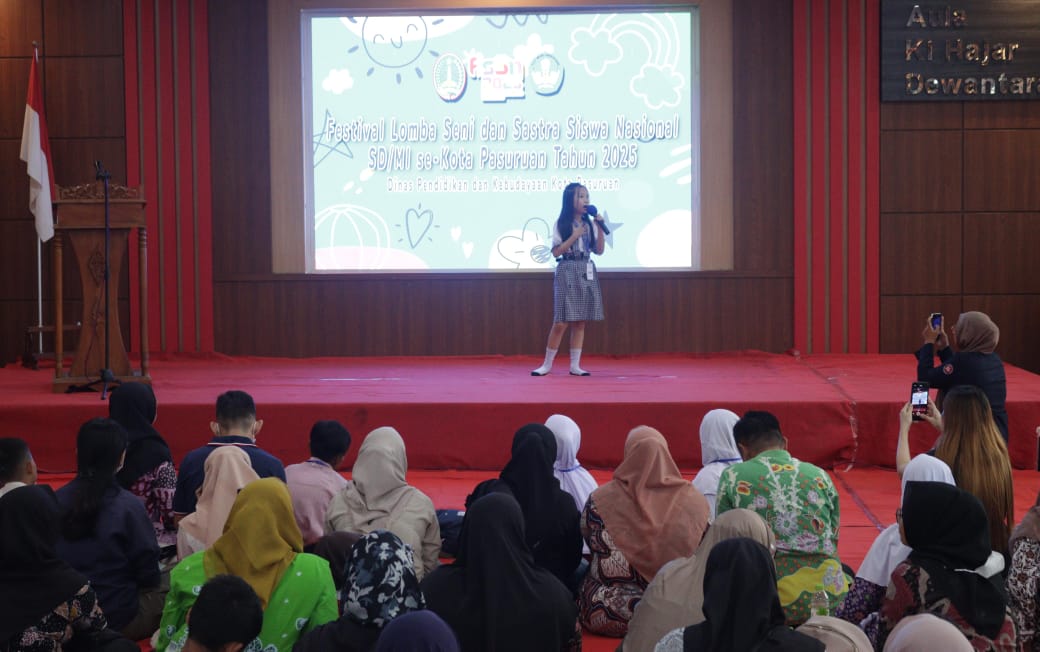 Creación de creación de estudiantes de la ciudad de Junjung Pasuruan: Cientos de niños listos para realizar en FLS3N 2025

