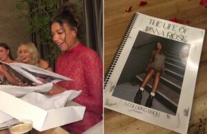 La mujer hace un libro para colorear personalizado para el cumpleaños del amigo (exclusivo) La mujer hace un libro para colorear personalizado para el cumpleaños del amigo (exclusivo)