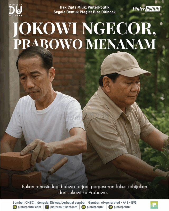 Jokowi Ngecor, Prabowo plantado

