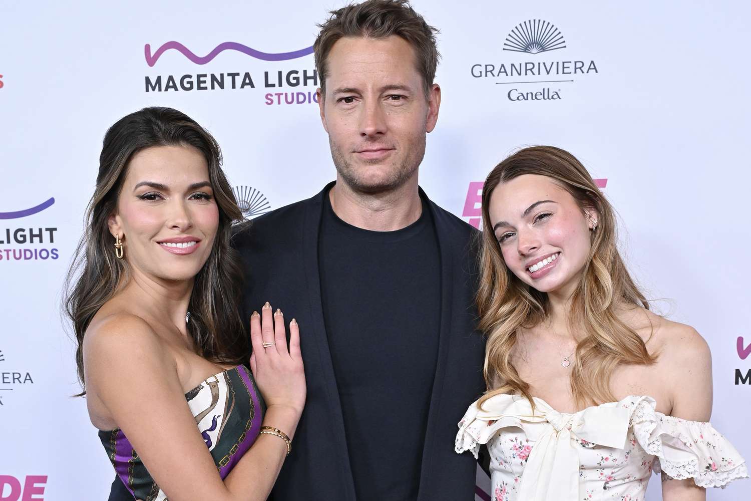 Justin Hartley lleva a su esposa e hija al primer "Bridle duro" (fotos)

