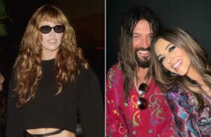 Elizabeth Hurley, Billy Ray Cyrus apoya a Miley Cyrus durante el evento de estreno de Londres Elizabeth Hurley, Billy Ray Cyrus apoya a Miley Cyrus durante el evento de estreno de Londres