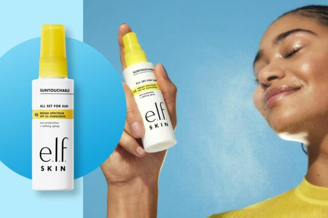 Este spray de ajuste ELF SPF está lleno de SPF 45, y solo cuesta $ 11 en Amazon

