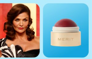 Esta sombra de ojos llevada por Helena Christensen cuesta $ 30 para méritos Esta sombra de ojos llevada por Helena Christensen cuesta $ 30 para méritos